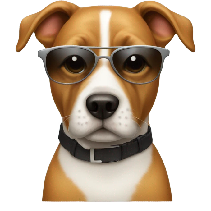 Dog with sunglasses  emoji