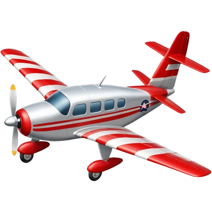 A small propeller plane with a bright painted nose and sturdy landing gear flying low and fast.
 emoji