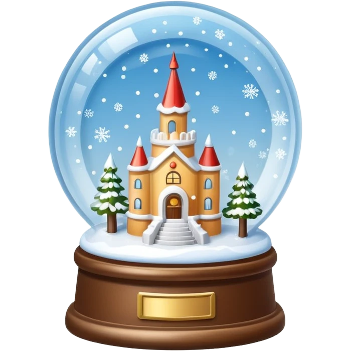 snow-globe, tower inside emoji