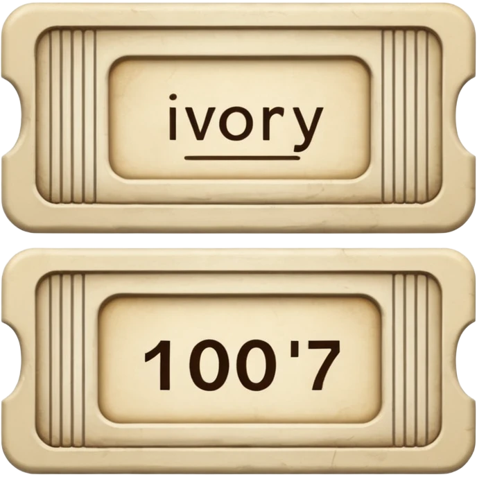 ivory ticket emoji