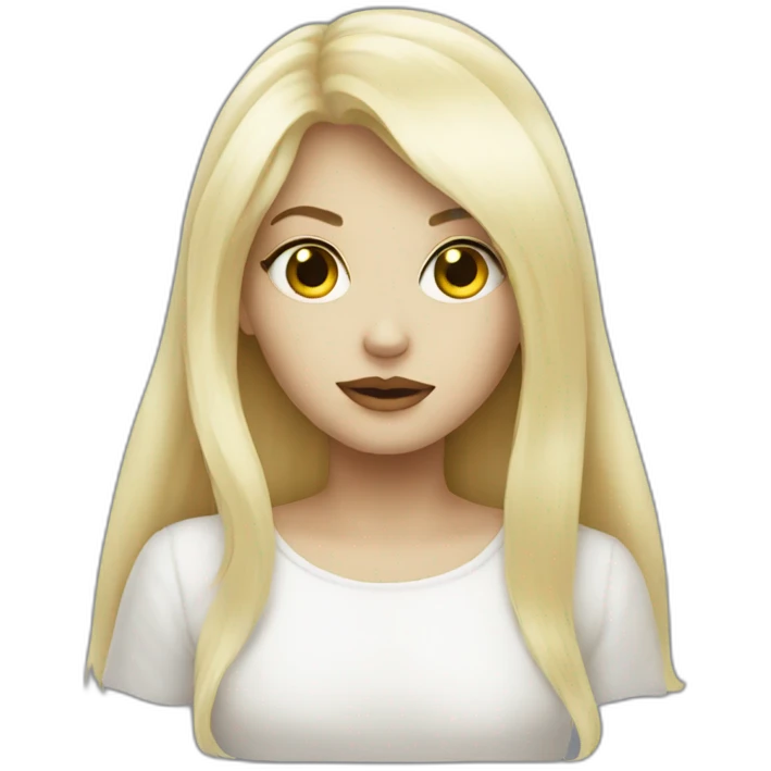 A Blondie ghost girl emoji