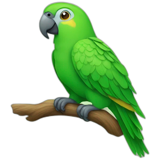 Green parrot emoji