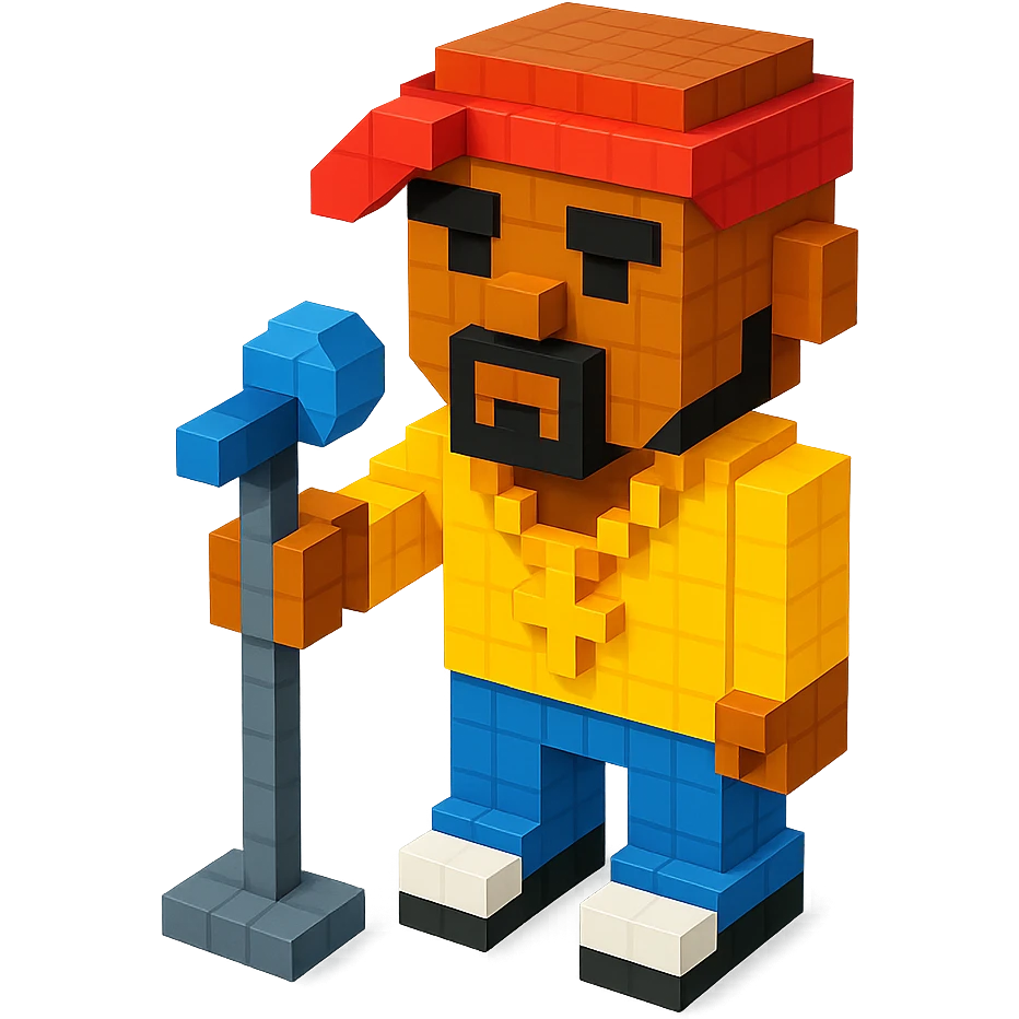 Lego version of 2Pac with a microphone stand emoji