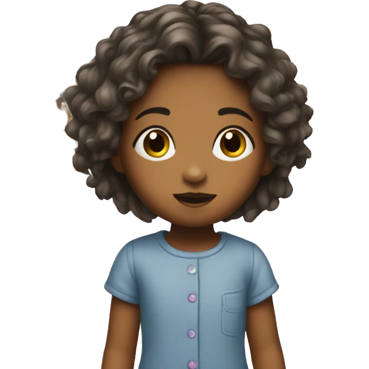 Little girl in messy toy room emoji