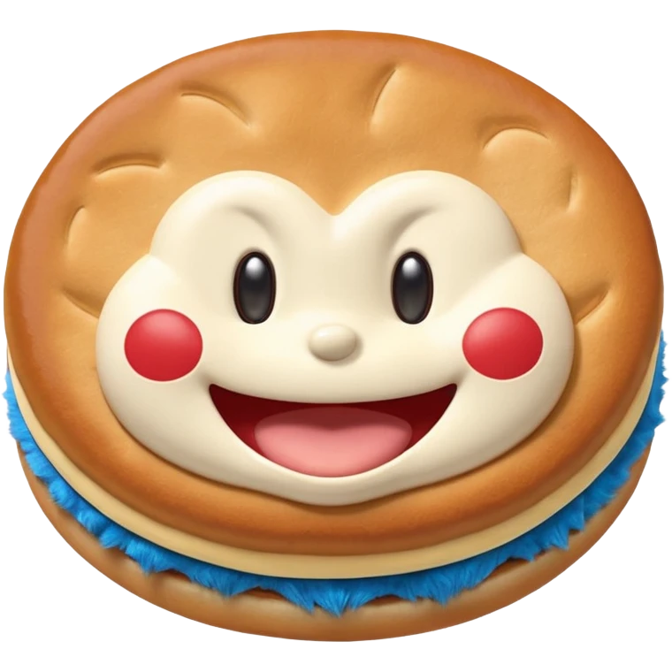 Doraemon Eating Dorayaki  emoji