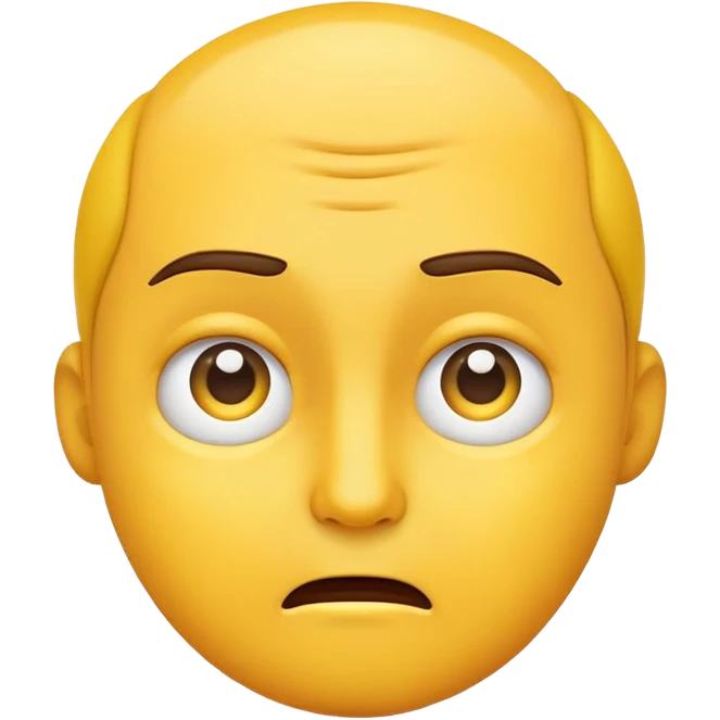 Yellow emoji confused  emoji