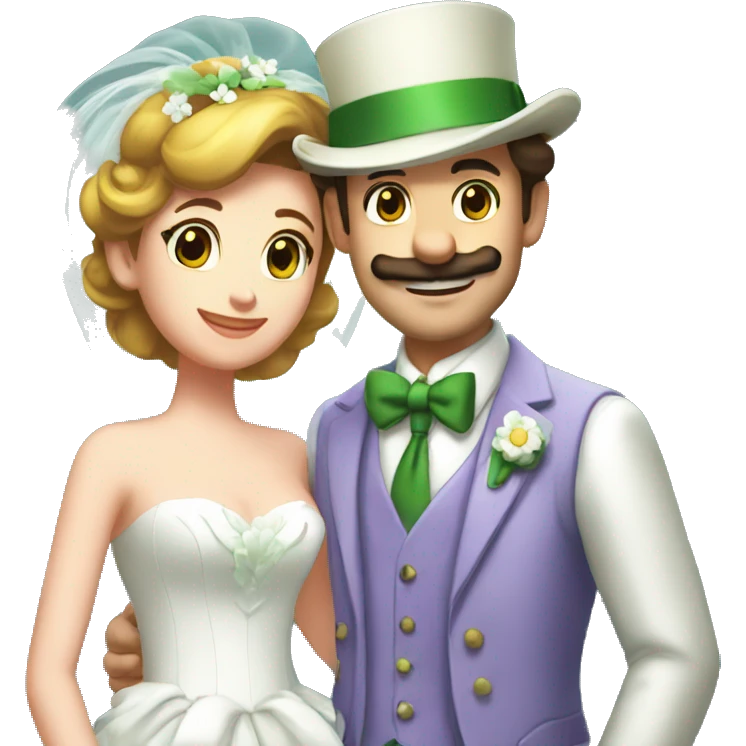 Mariage Luigi and Daisy emoji