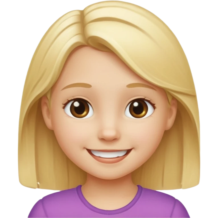 Sarışın küçük kız emoji
