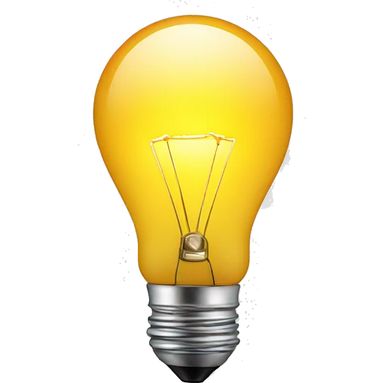 light bulb emoji