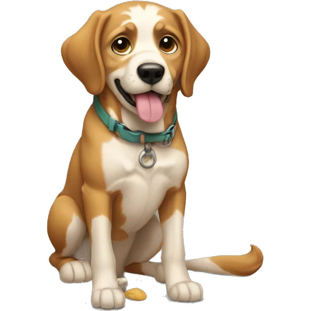 Perro gruñendo emoji