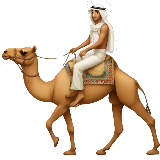 arabian on the camel emoji