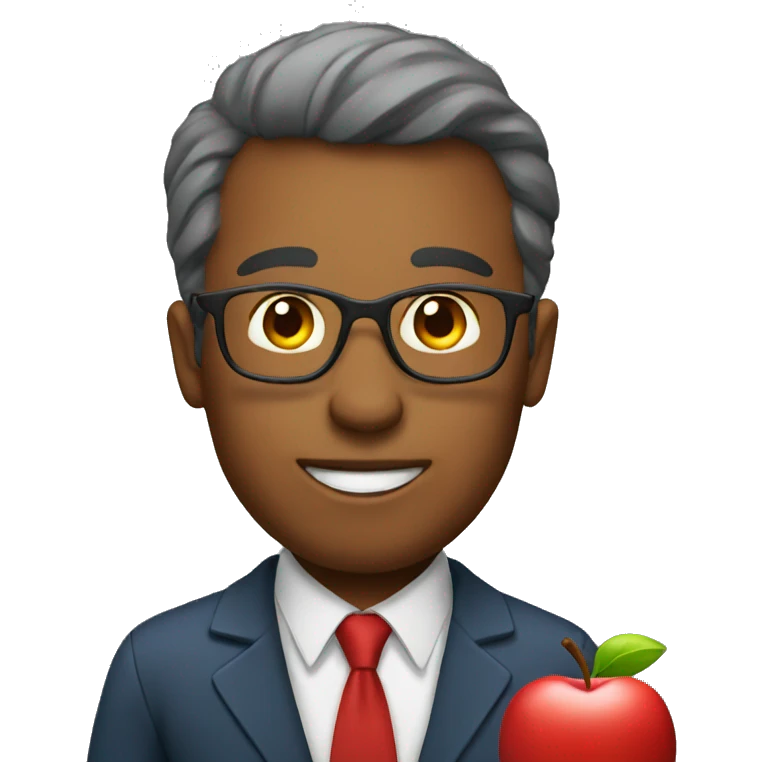 Teacher with an Apple  emoji