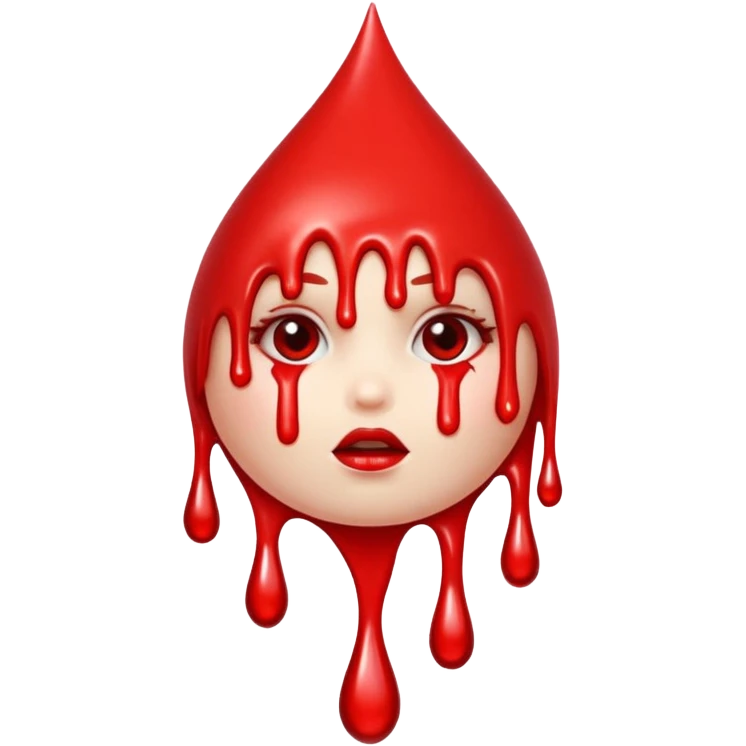 Hot red wax dripping onto pale skin, fetish ritual atmosphere emoji