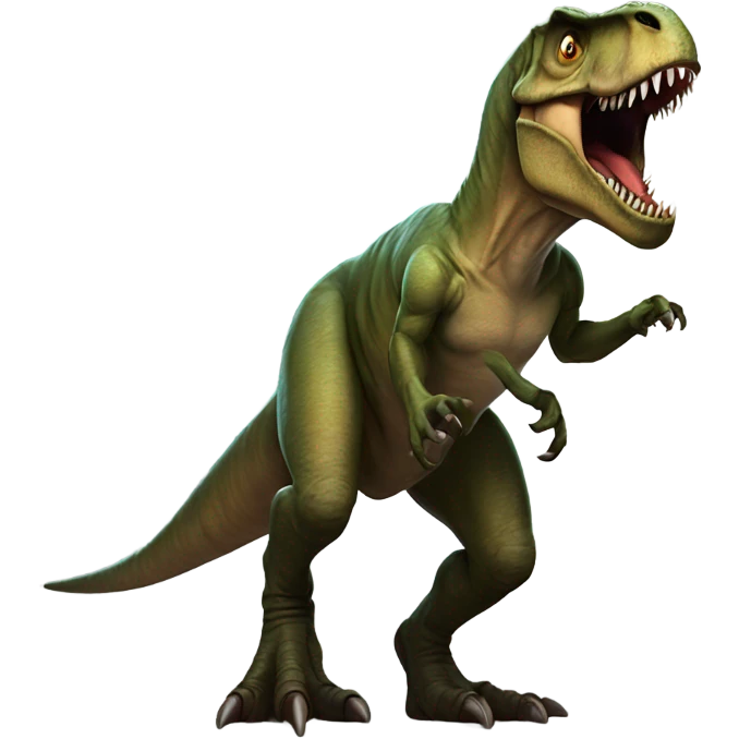 T. rex being possessed emoji