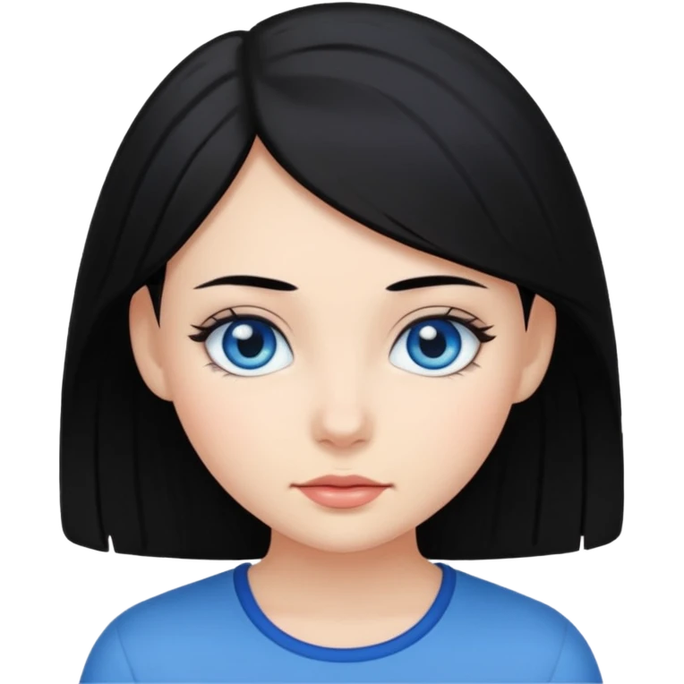 Black hair girl emoji