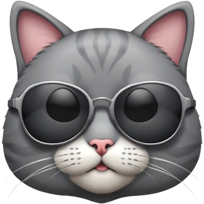 Cat wearing sunglasses emoji