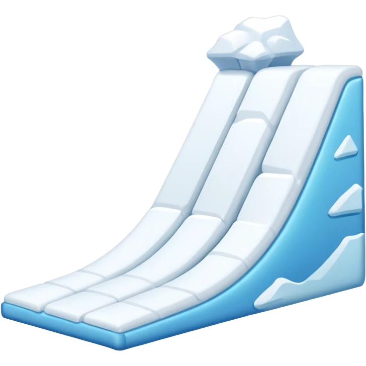 snow slope kicker without ice emoji