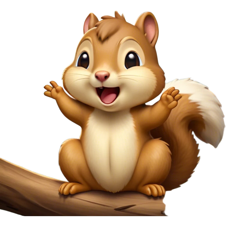 Cinematic Silly Yawning Squirrel Portrait Emoji, Head tilted with a dramatic, wide-open yawn revealing a tiny, adorable snout, soft, downy fur and a fluffy tail slightly askew, Simplified yet irresistibly cute features, highly detailed, glowing with a soft, cozy woodland glow, high shine, relaxed yet humorously expressive, stylized with a dash of whimsical woodland charm, soft glowing outline, capturing the essence of a drowsy yet endearing squirrel that appears ready to stretch and yawn its way into your heart! emoji