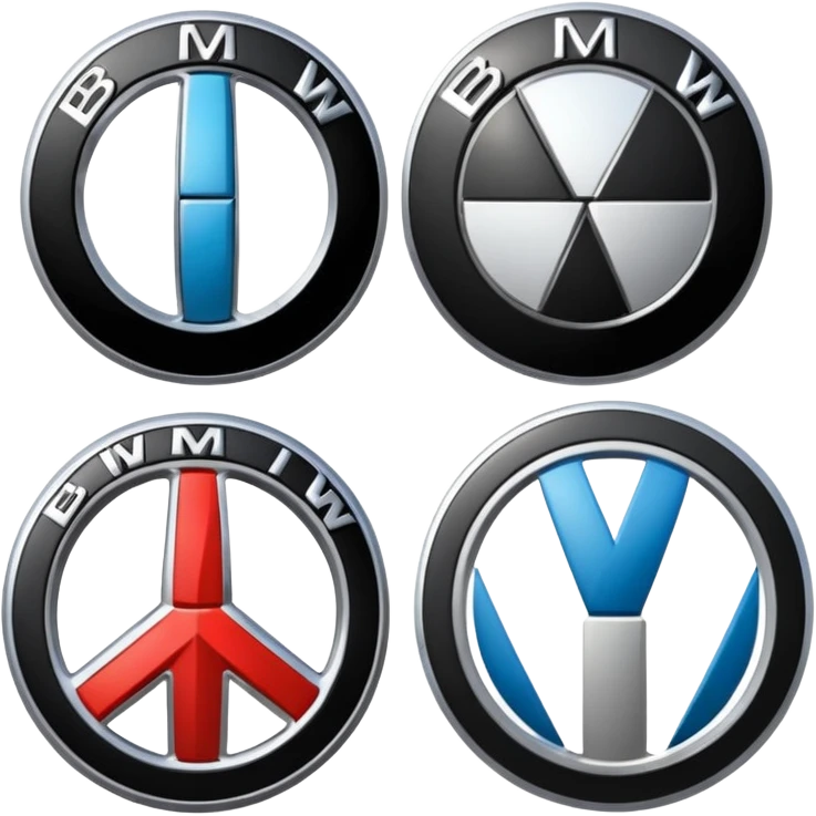 BMW AND AUDİ LOGOS MİXED emoji