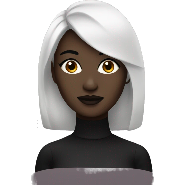 woman with dark makeup emoji