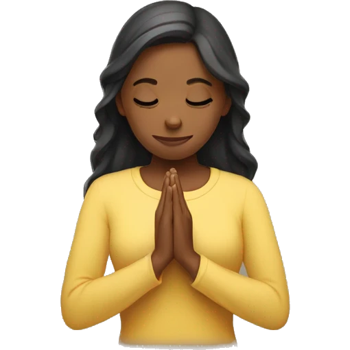 Women praying together emoji