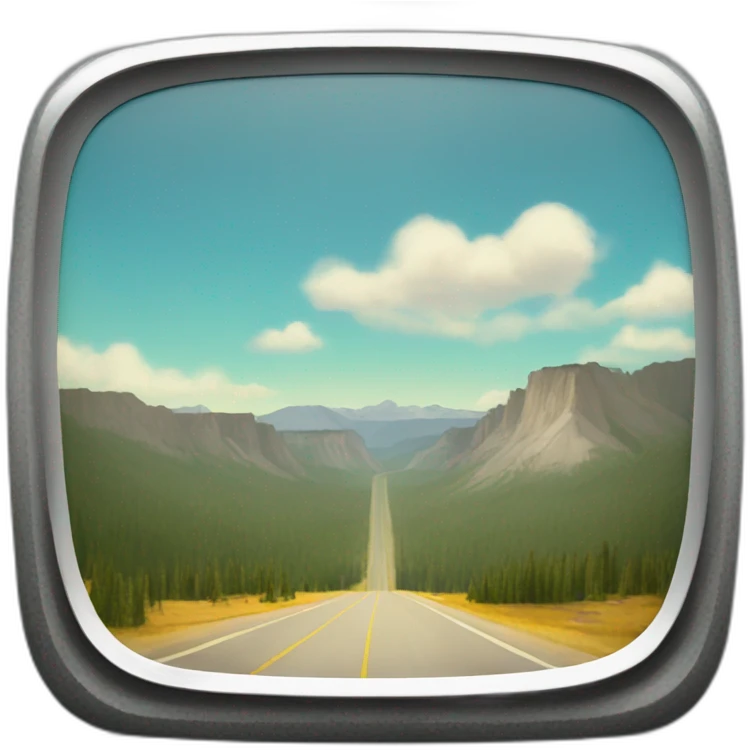 Yellowstone road trip emoji