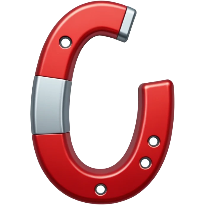 red horseshoe magnet emoji
