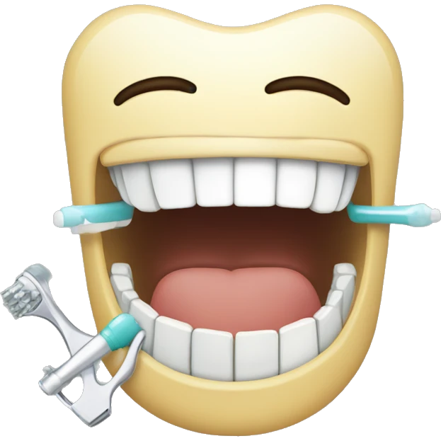 dentista quitando dientes emoji