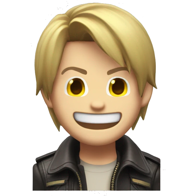 Leon Kennedy laughing  emoji