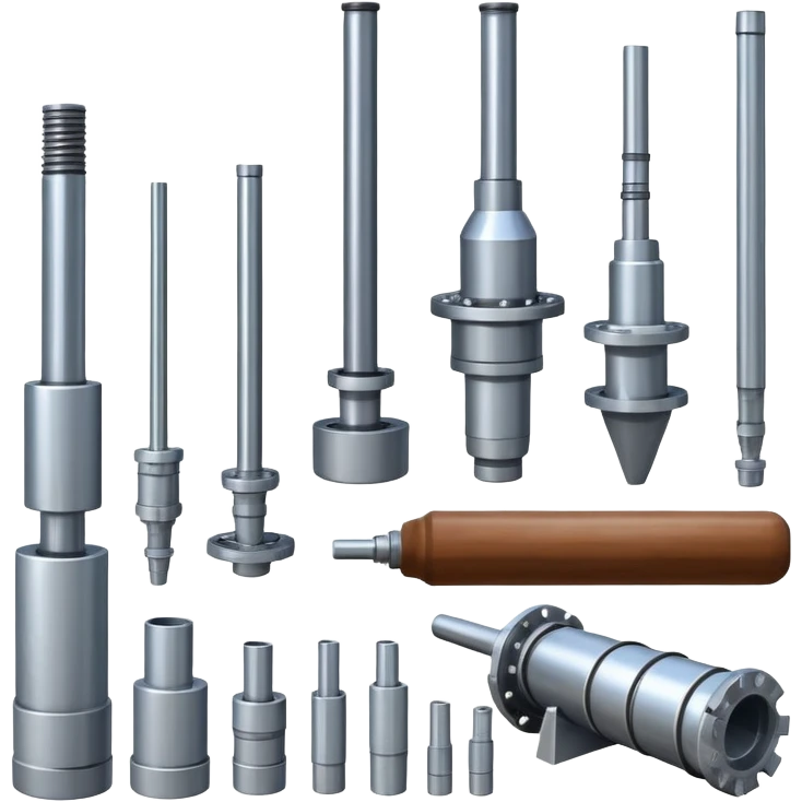 Specialized marine geology tools including sediment corers, rock dredges, and bottom samplers emoji