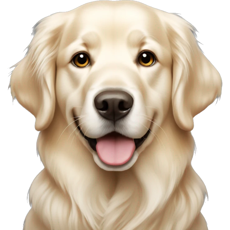 English cream golden retriever  emoji