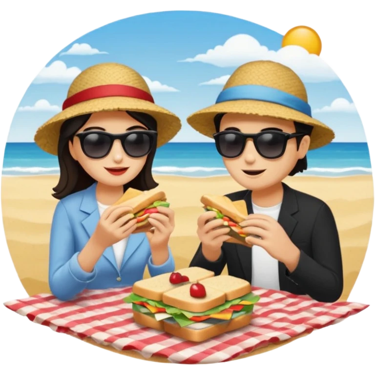 beach picnic emoji