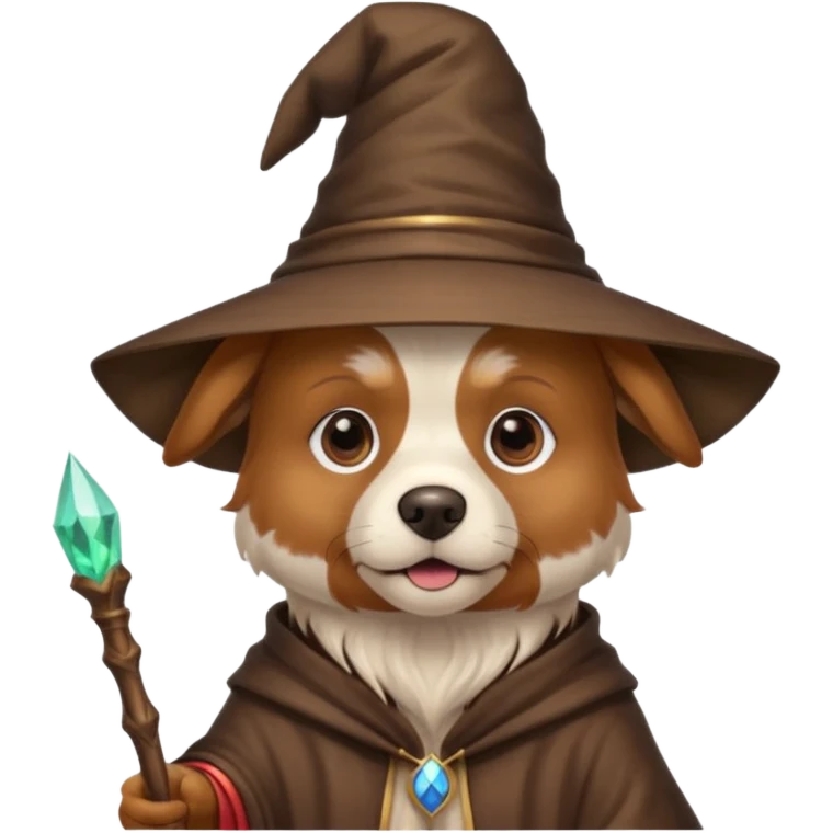 Dog wizard emoji