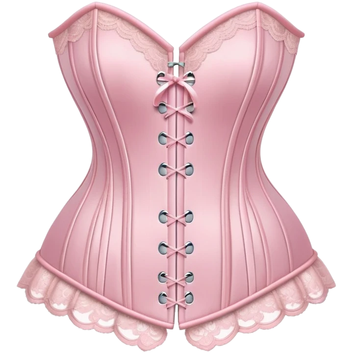 Pastel pink corset  emoji