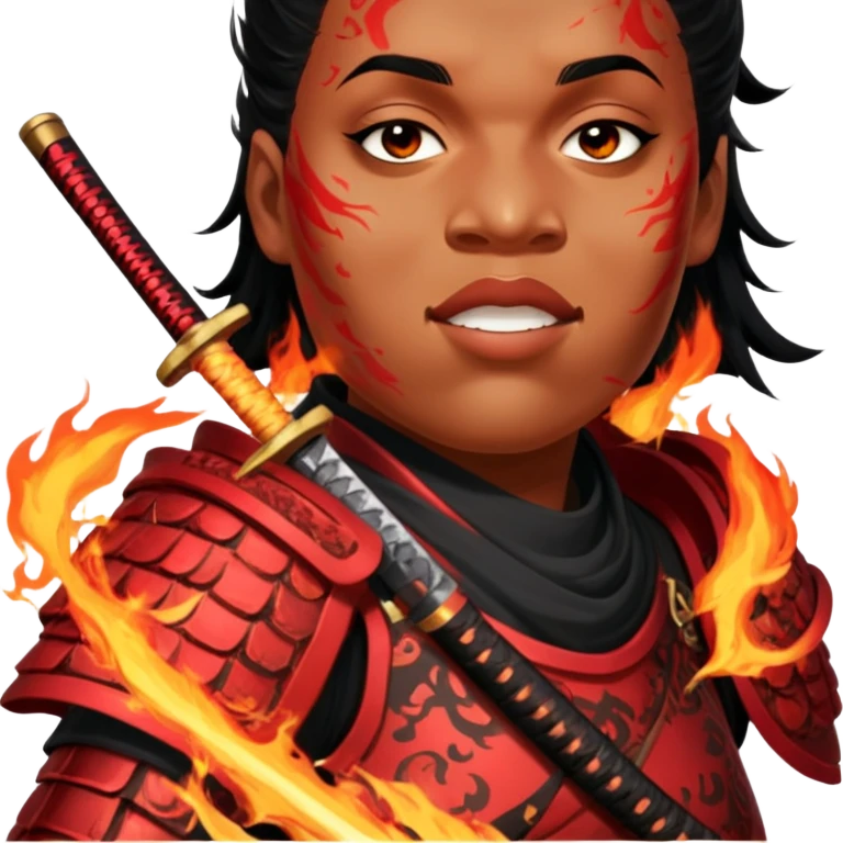 Fire-Wielding Samurai emoji