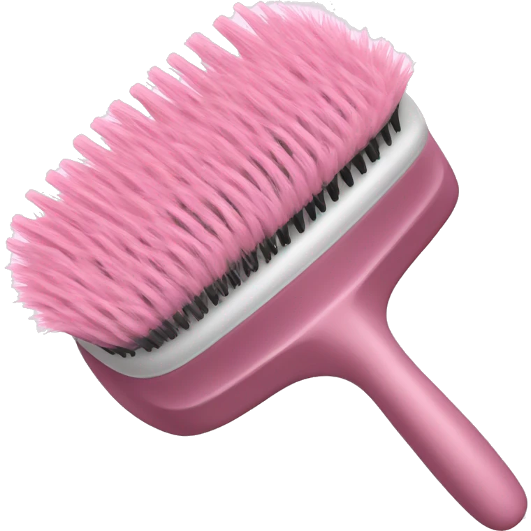 Light pink hairbrush emoji