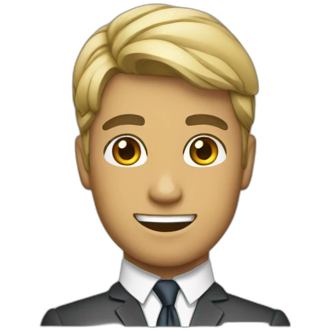Persona con traje y corbata emoji