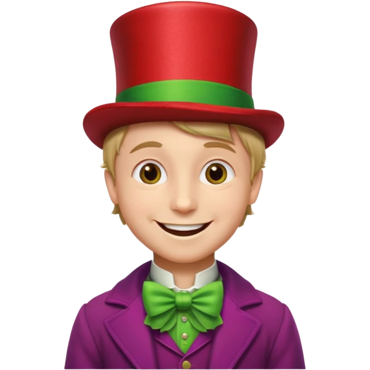 Wonka boy Christmas style emoji