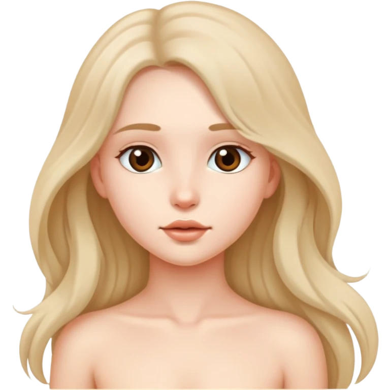 Голая девушка  emoji
