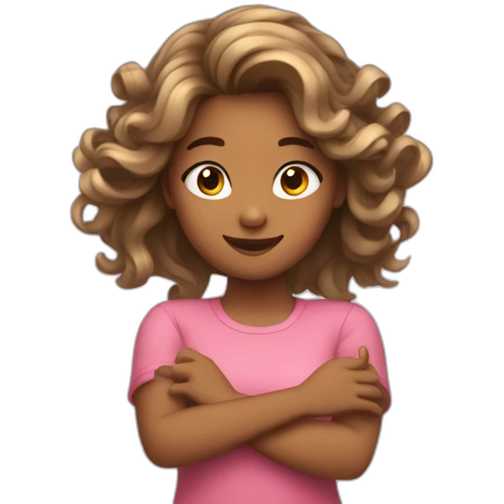 girl twirling hair in hands emoji
