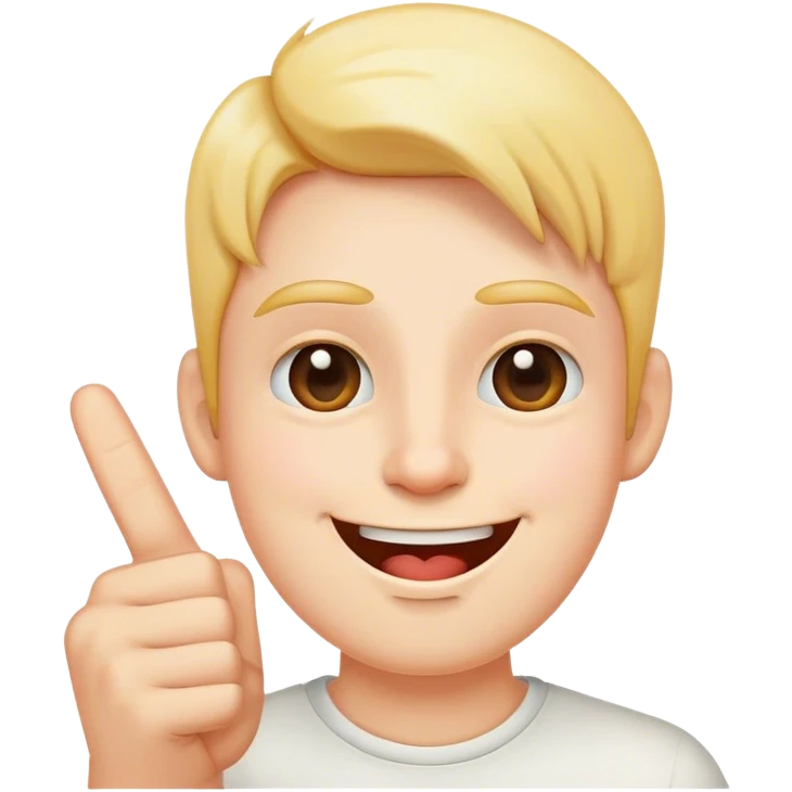 Happy face with a middle finger emoji emoji