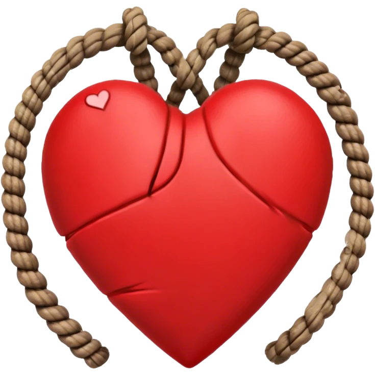 Heart with rope emoji