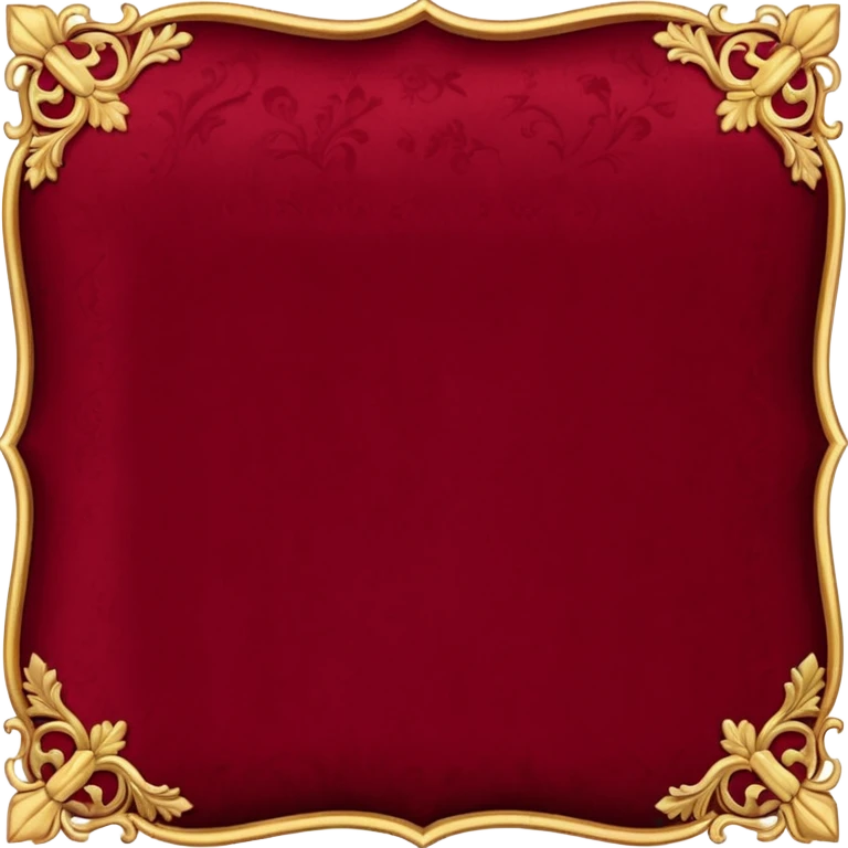 Old money vibe in dark red color emoji