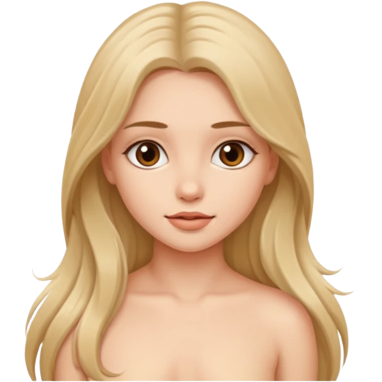 Красивая девушка голая emoji