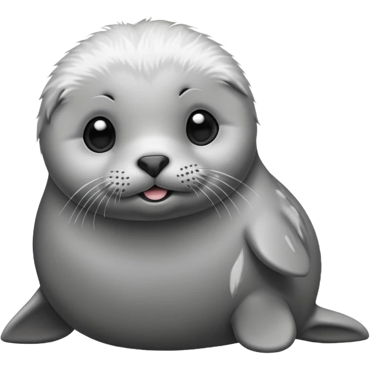 A super super cute seal emoji