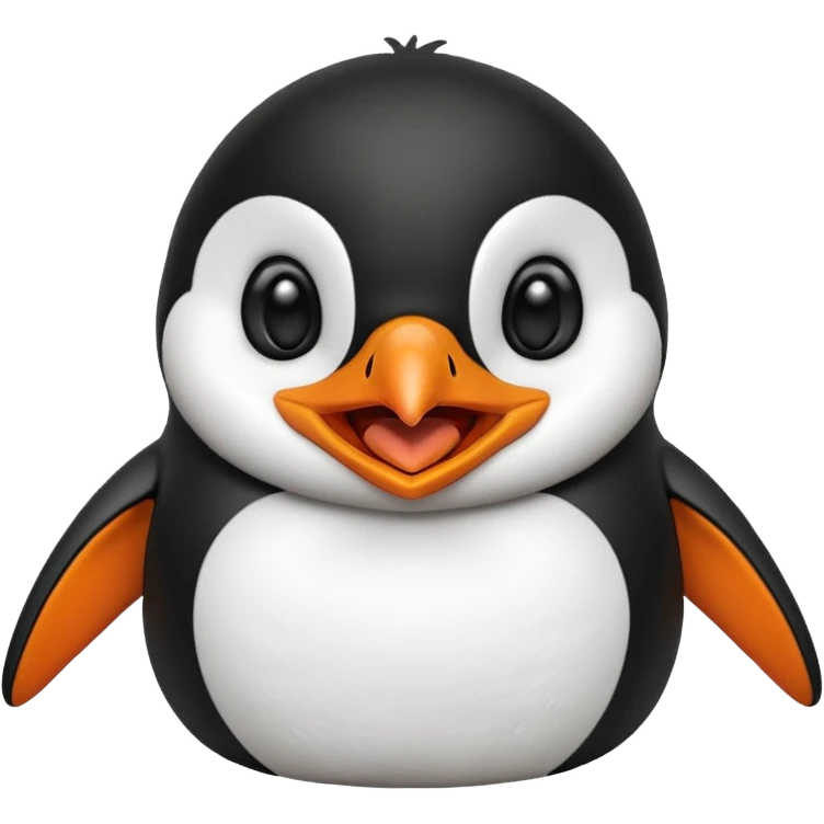 laughing penguin emoji