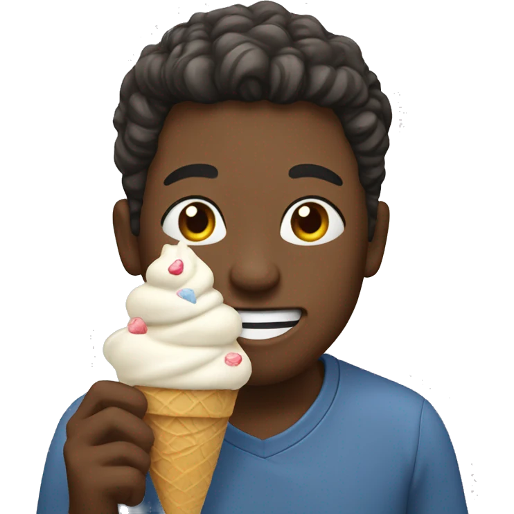 Caseoh eating ice cream emoji