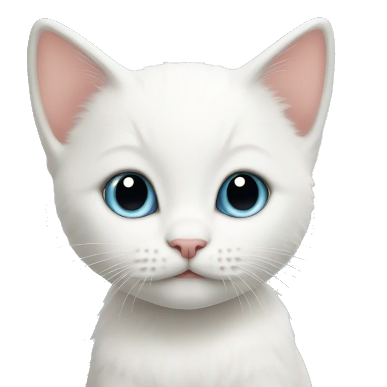 white kitten emoji