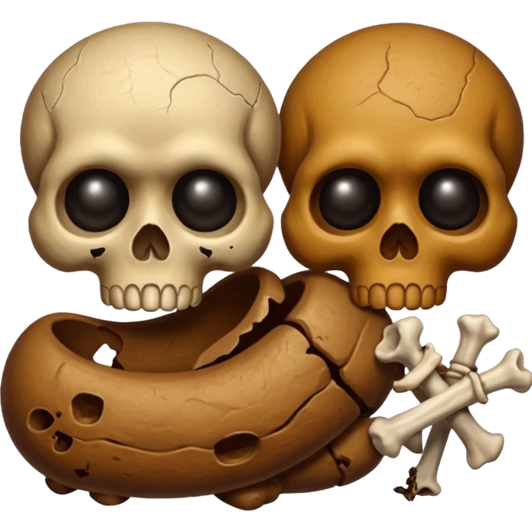 ((poop emoji))with bones and 3 skulls emoji