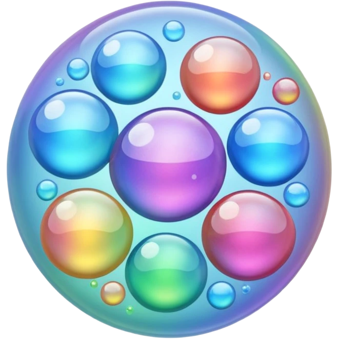 bubbles flowing emoji